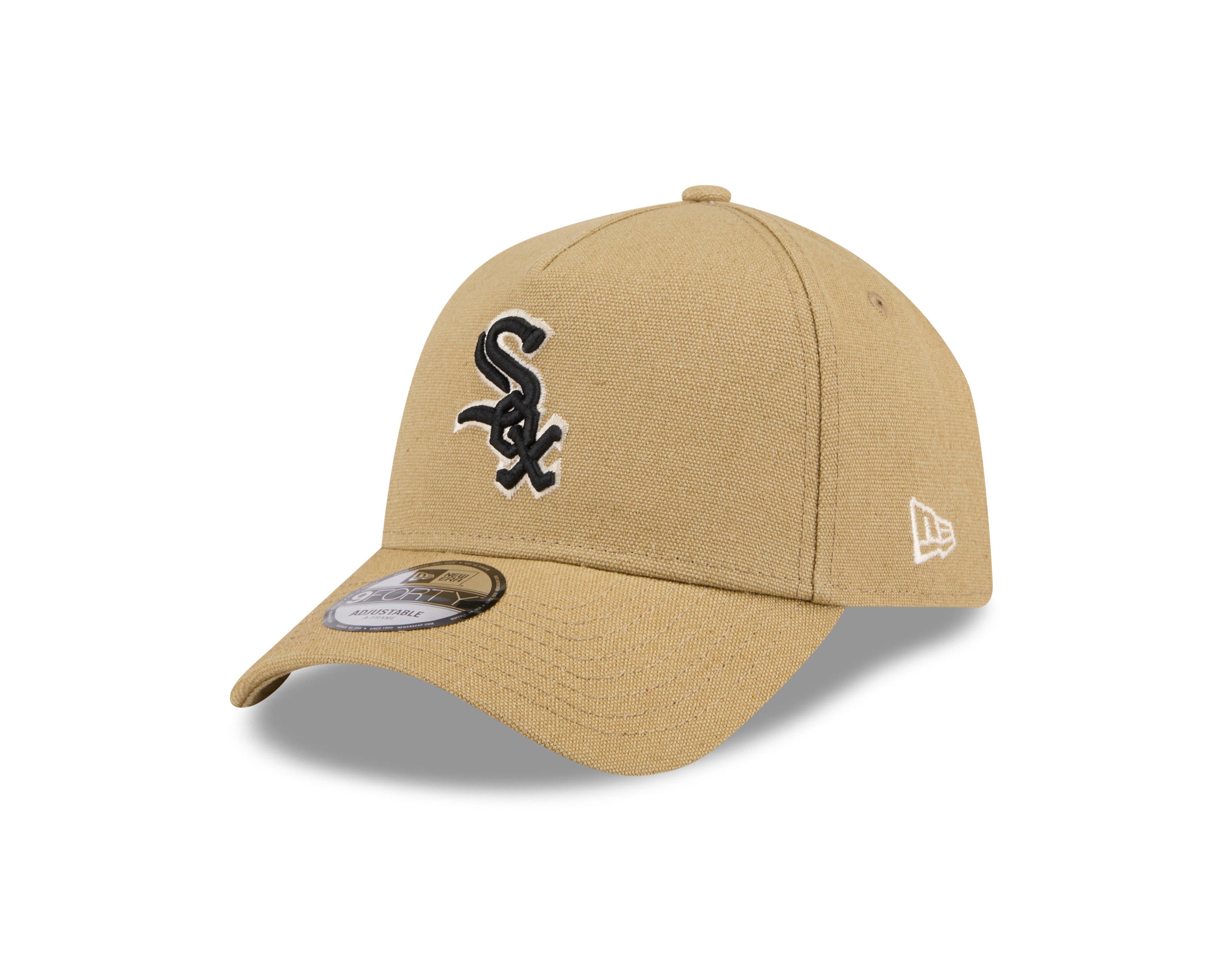 New Era White Sox 9FORTY Essential Denim Snapback-Tan